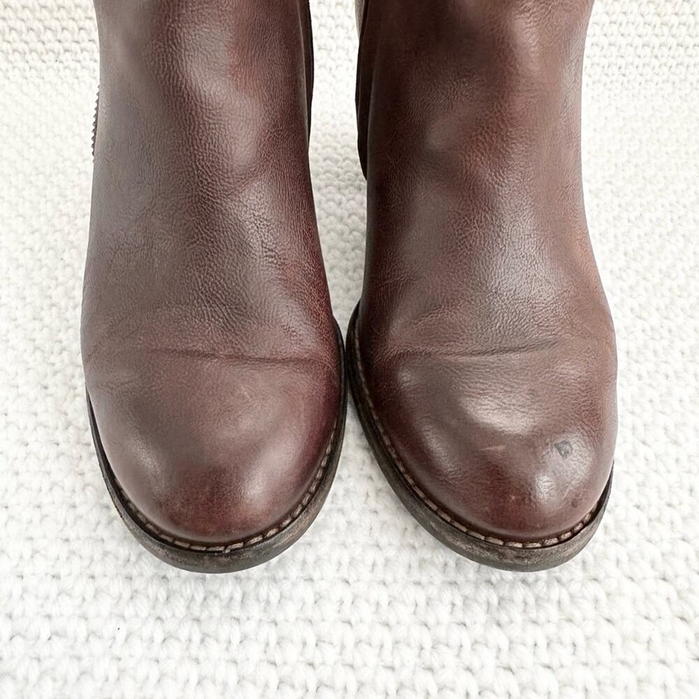 Paul Green Brown Leather Aubrey Double Zip Heeled Ankle Boots 4 UK 6 US - Picture 7 of 11